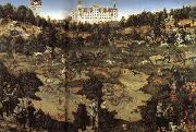 Lucas Cranach AHunt in Honor of Charles V at Torgau Castle oil painting reproduction